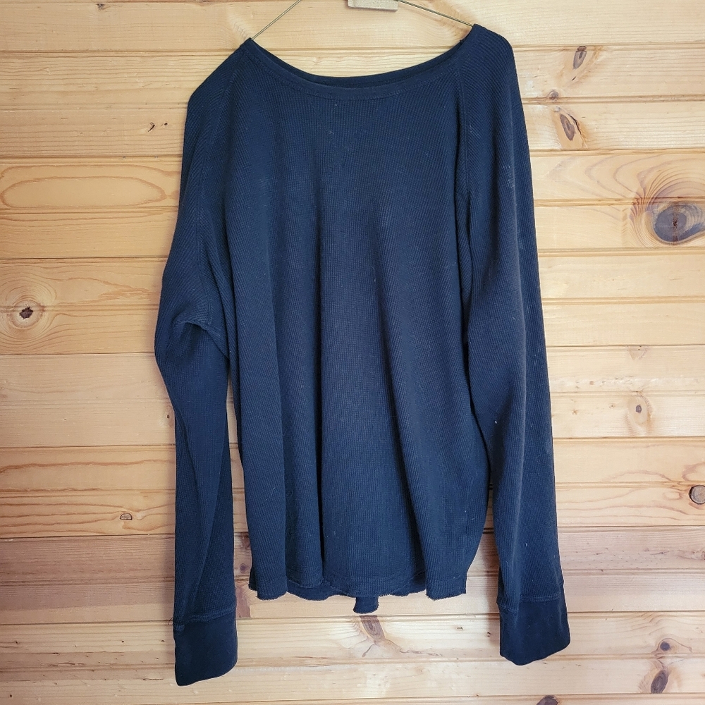 Mossimo Supply Co. Men's Athletic Fit Long Sleeve Black Shirt, Size: XXL